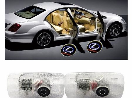 2x Lexus Door Projector Lights Courtesy Lights Welcome Lamp Logo for lexus cars - Super Bright - High Quanlity Bulbs - 100% Brand New