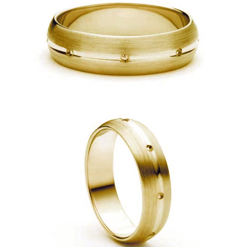 Beso from Bianco 3mm Heavy D Shape Beso Wedding Band Ring In 9 Ct Yellow Gold