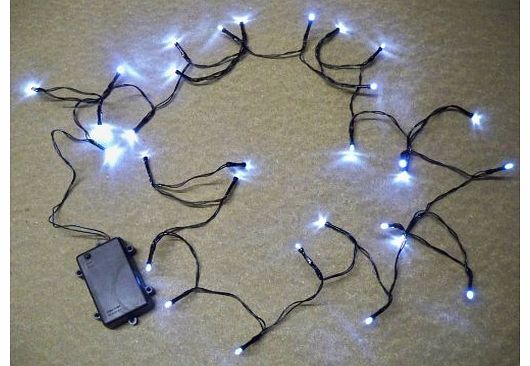 Best Artificial 2 Sets 30 Bright White LED Best Artificial Outdoor Battery 8 Multi-Function String Lights 3M Length Fully WATERPROOF With Timer party christmas fairy wedding birthday