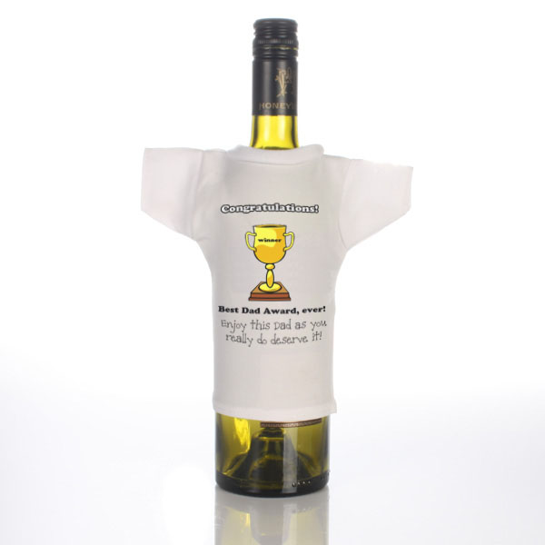 Dad Personalised Wine Bottle T-Shirt