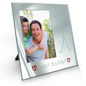 BEST Daddy Mirror Photo Frame