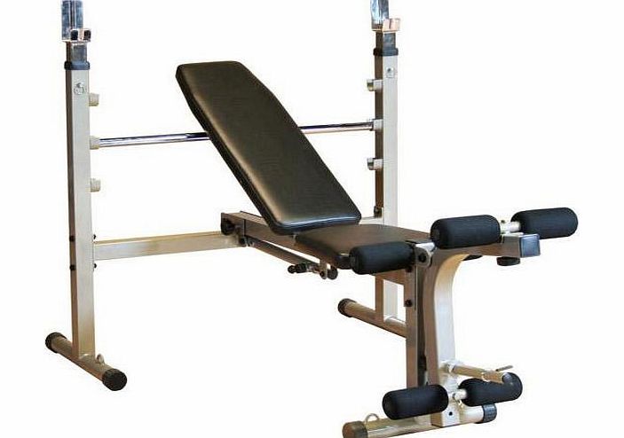 Best Fitness Folding Olympic Bench with Leg Developer