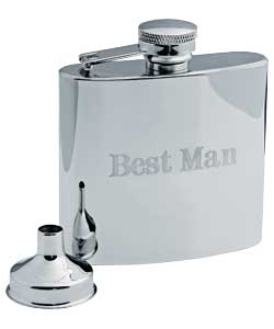Best Man Stainless Steel Hip Flask