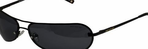 Mens Polarised Designer Aviator Driving Black/Black Tint Sunglasses amp; Free Pouch PZ3793