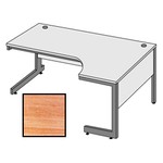 BEST Selling Budget 152.5cm Ergonomic Desk/Right Hand Return-Limed Oak