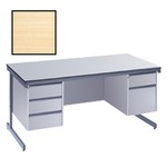 BEST Selling Budget 178.5cm Desk Without Cable Ports-Beech