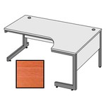BEST Selling Budget 178cm Ergonomic Desk/Right Hand Return-Cherry