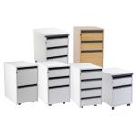 BEST Selling Budget 60cm 2 Drawer Mobile Pedestal-Light Grey