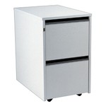 BEST Selling Budget 67cm 2 Drawer Mobile Pedestal-Light Grey