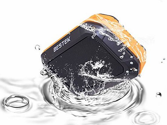  Portable Bluetooth Speaker Dustproof Splash-proof amp;Shockproof Rugged Outdoor Speaker with Hi-Fi Stereo Music Stream, FM Radio, NFC Tap amp; Play Technology, Hands-free Call for all Blueto