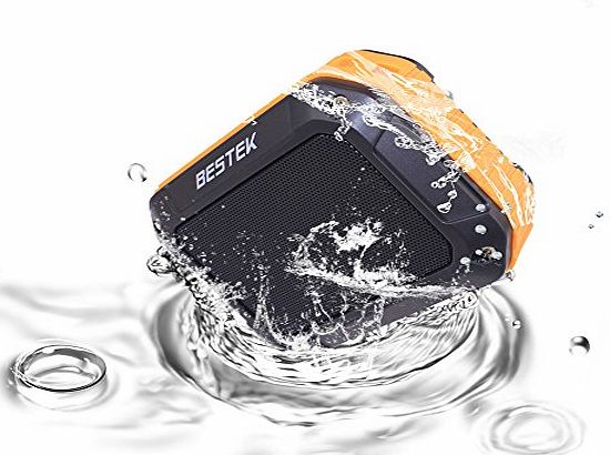 � Portable Bluetooth Speaker Dustproof Splash-proof amp;Shockproof Rugged Outdoor Speaker with Hi-Fi Stereo Music Stream, FM Radio, NFC Tap amp; Play Technology, Hands-free Call for all Blueto