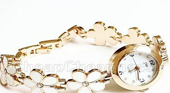 BESTIM INCUK Fashion daisies flower rose gold bracelet Wrist Watch Women Girl gift