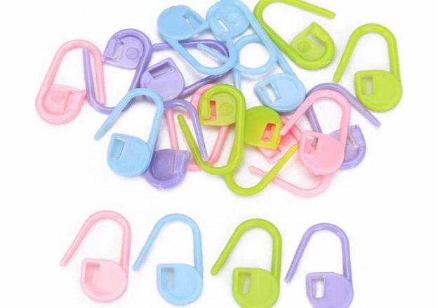 BestMall Approx. 20Pcs Knitting Crochet Locking Stitch Markers / Can Also Be Used as A Nappy Pin on A New Baby Greeting Card