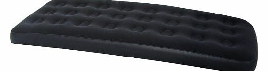  Comfort Quest Single Flocked Air Bed with Mains Pump - Black, 73 x 30 x 8.5 Inch