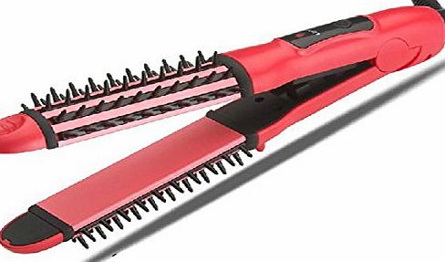 Bestyle Advanced Ceramic Straight Curl 2 in 1 Hair Straightener Easy Useful Red
