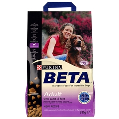 Beta Adult Complete Dog Food with Lamb and#38; Rice 15kg