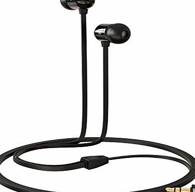 Betron B750s Earphones Headphones, High Definition, in-ear, Tangle Free, Noise Isolating , HEAVY DEEP BASS for iPhone, iPod, iPad, MP3 Players, Samsung Galaxy, Nokia, HTC, Nexus, BlackBerry etc (Black
