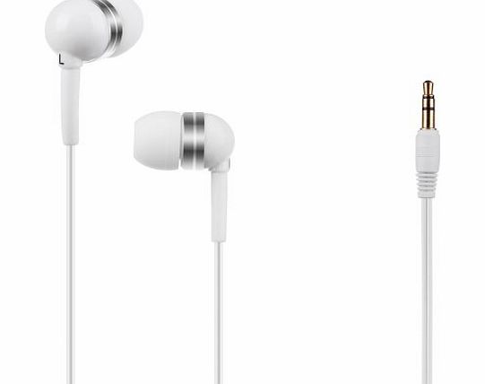 Betron ound Isolating Dynamic Driver Earphones with improved Bass for Ipods, Ipads , MP3 and MP4 players with 3.5mm Jack (White)