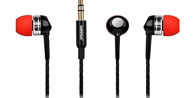 Betron RK300 High Quality Earphones Headphones with Noise Isolating Technology and High Grade Reinforced Ca