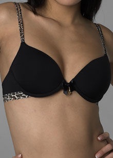 Microfibre lightly lined seamless bra