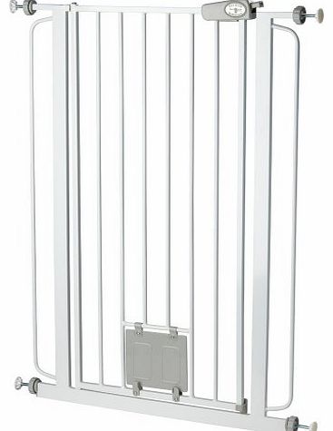 Bettacare Pet Gate with Cat Flap Effective Barrier for Pets with Extensions Available, 75 - 84 cm/ 104 cm