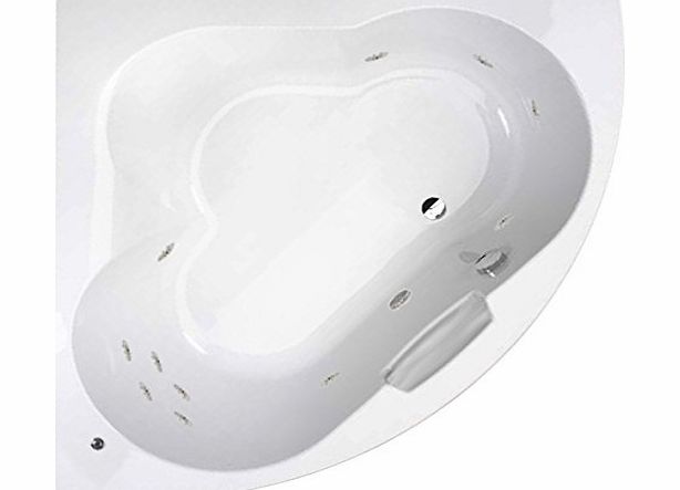 Better Bathrooms Barcelona 11 Jet Corner Whirlpool Bath