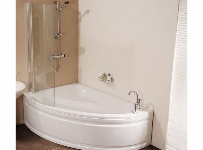 Better Bathrooms Vienna 1500 Left Hand Corner Shower Bath