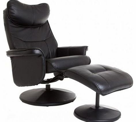 Amsterdam Swivel Recliner Chair Reclining Armchair with FREE Matching Footstool