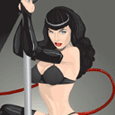 Bettie Page Whip Poster
