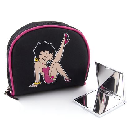 Betty Boop Mirror and Make Up Bag Gift Set
