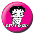 Betty Boop Pink Button Badges