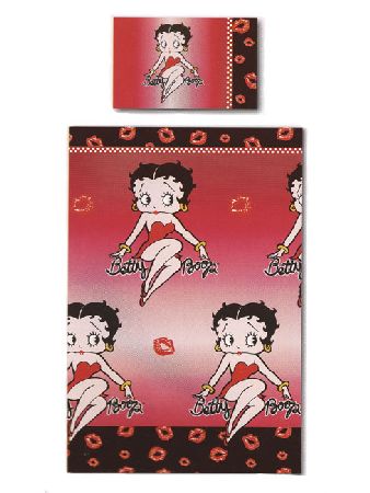 Betty Boop Single Duvet Cover and Pillowcase