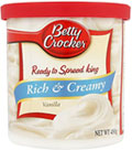 Betty Crocker Reach and Creamy Vanilla Premium