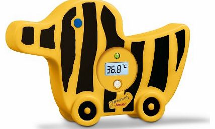 JBY08 Digital Bath Thermometer with Led Alarm (Black/ Yellow)