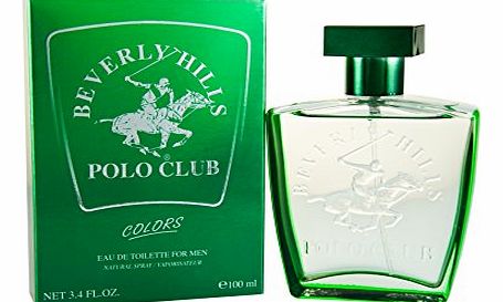 Beverly Hills Polo Club Green Colours Men Eau De Toilette 100ml Spray
