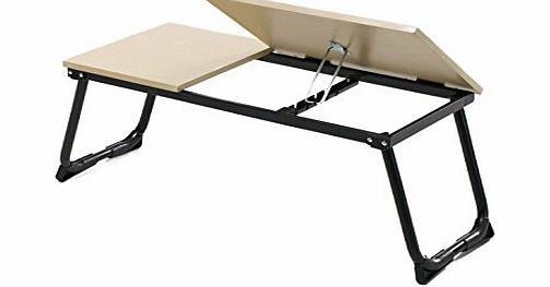 Beyondfashion 65cm(l) x30cm(w) x29cm(h) Portable Folding Laptop Table Stand Desk Wooden Lap Bed Tray Computer Note