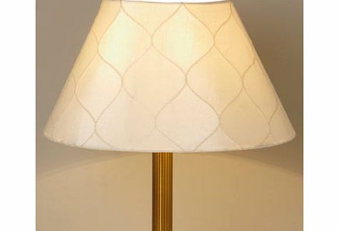 12 Inch Embroidered Coolie Shade, cream 9713540005