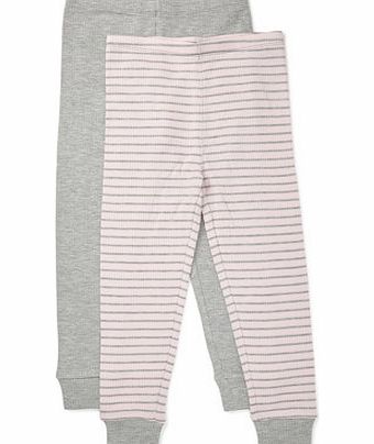 Bhs 2 Pack Girls Thermal Leggings, pink 1497250528