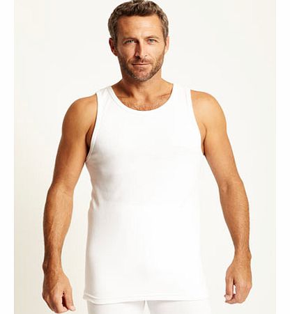 Bhs 2PK White Vest, White BR60V02CWHT
