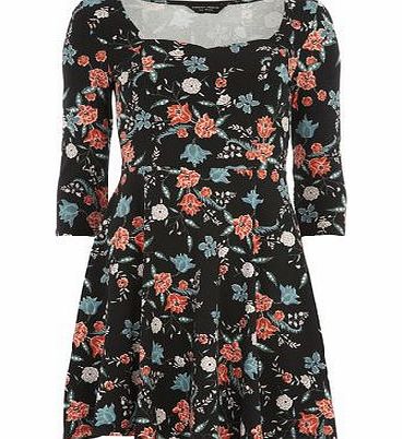Bhs 3/4 Sleeve Floral Print Dress, multi 19127809530