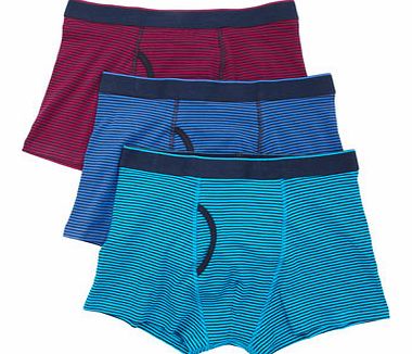 Bhs 3 Pack Blue Finestripe Trunks, Blue BR60T13CBLU