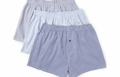 Bhs 3 Pack Blue Woven Boxers, Blue BR60W11GBLU