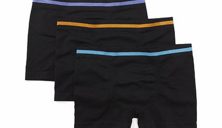 Bhs 3 Pack Boys Black Seamfree Trunks, black