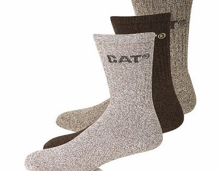 Bhs 3 Pack Cat Boot Socks, Brown BR61B07FBRN