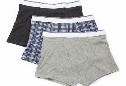 Bhs 3 Pack Marl Stripe Trunks, Grey BR60T13AGRY