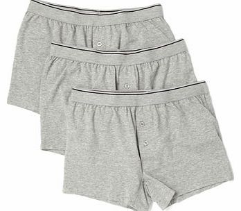 Bhs 3 Pack Plain Grey Trunk, Grey BR60T03XGRY