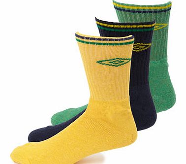 Bhs 3 Pack Umbro Brazil Socks, Blue BR61U02ENVY