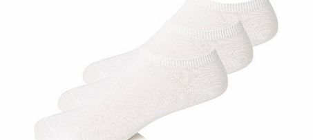 Bhs 3 Pack White Trainer Liners, White BR61L05FWHT