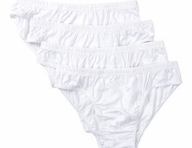 Bhs 4 Pack Plain White Slip, White BR60S03ZWHT