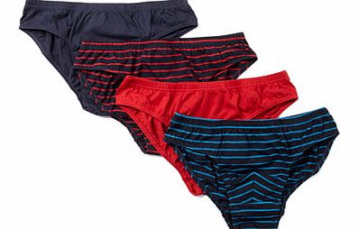 Bhs 4 Pack Red and Navy Slips, Blue BR60S03DRED